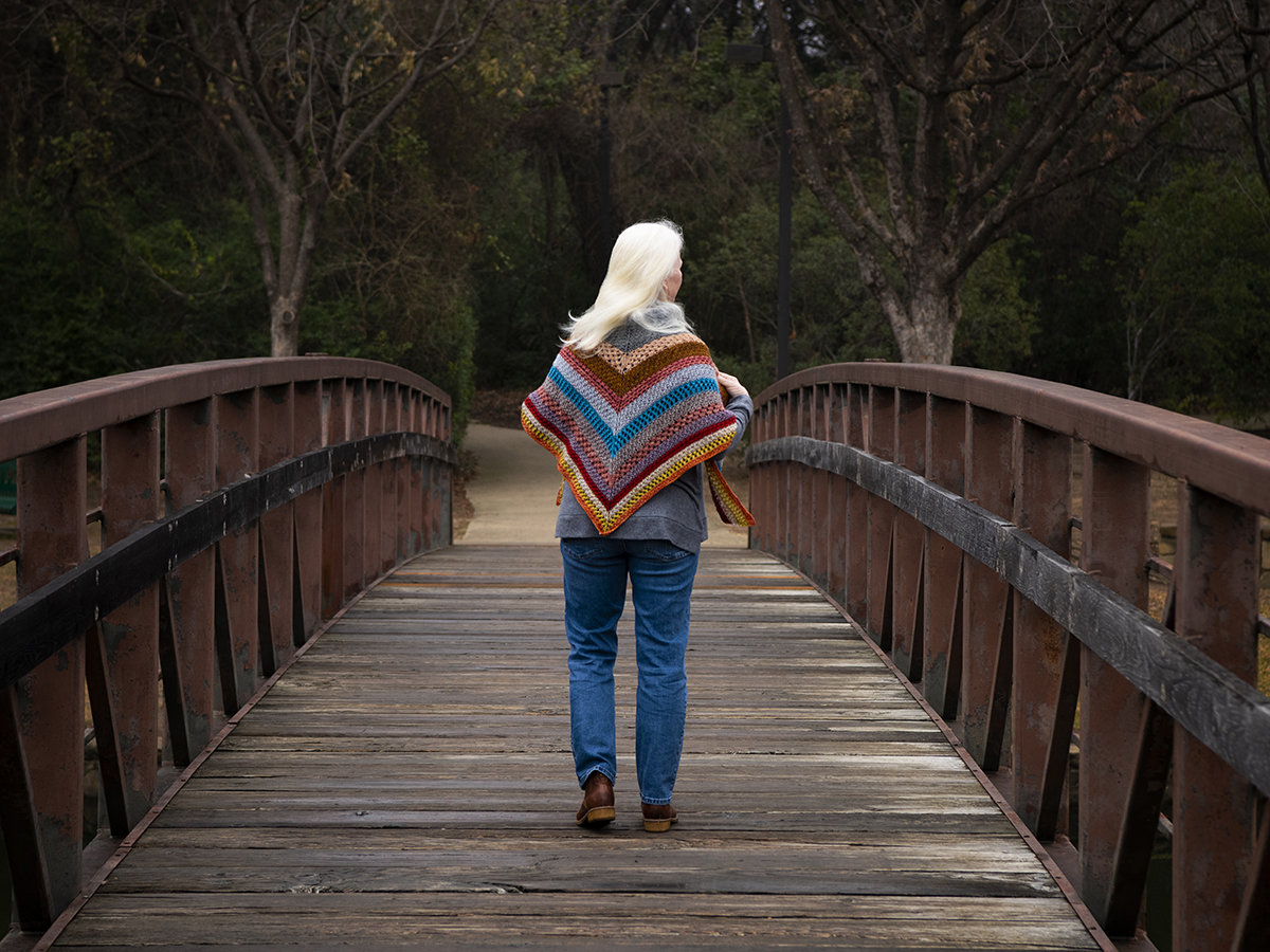 Walking on bridge