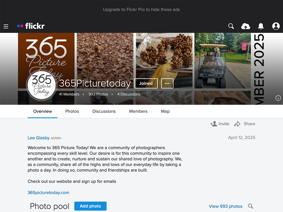 Blog - Flickr - Group Page