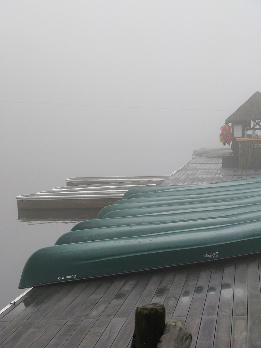 boats in fog