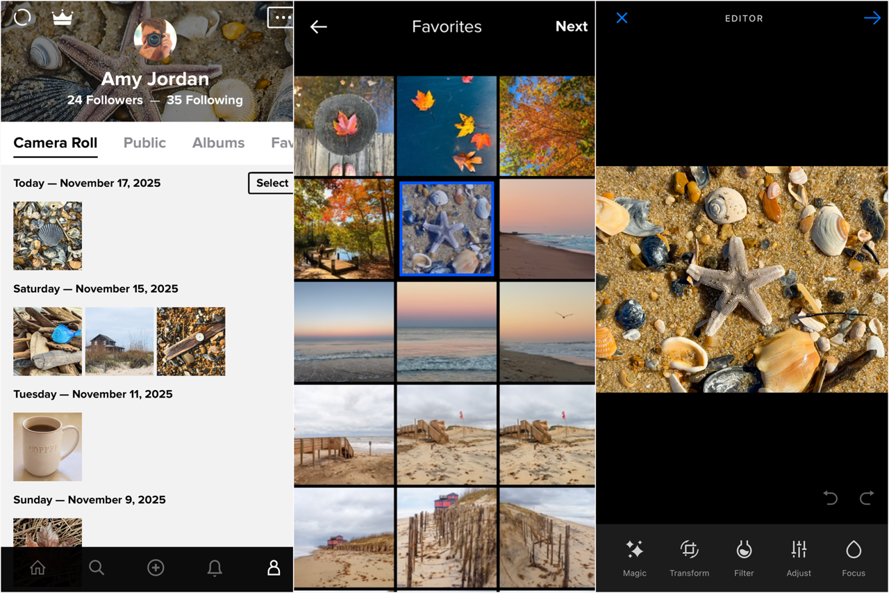 Flickr App upload photo screenshot