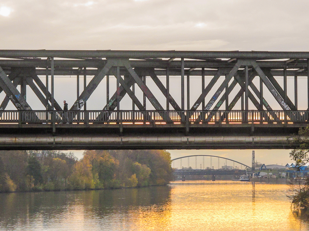 Sunset with bridge