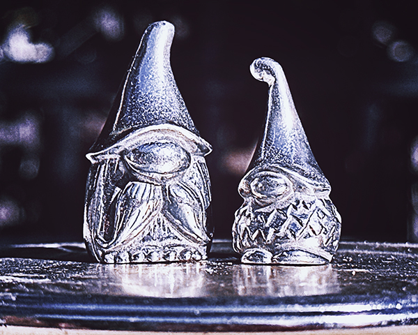 Tiny silver gnomes